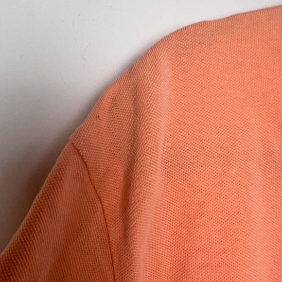 Polo Ralph Lauren Orange Blue Pony Button Short Sleeve Golf Polo Men’s Large - Picture 5 of 7